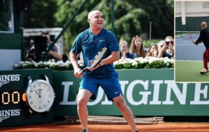 watch:-52-year-old-andre-agassi-returns-to-tennis-court,-shows-off-tremendous-fitness-and-footwork