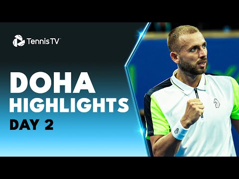 bautista-agut-faces-fucsovics;-shelbayh-makes-history;-evans-in-action-|-doha-2023-day-2-highlights