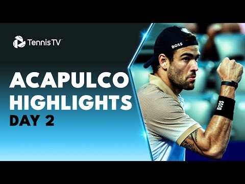 berrettini-faces-molcan;-de-minaur-battles-pacheco-mendez-|-acapulco-2023-highlights-day-2