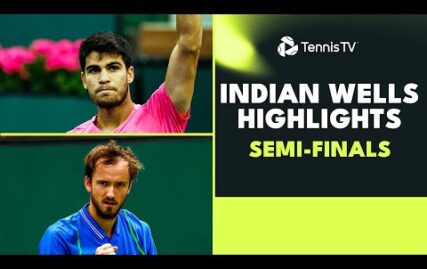 alcaraz-vs-sinner;-medvedev-vs-tiafoe-|-indian-wells-2023-semi-final-highlights
