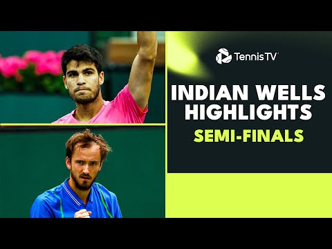 alcaraz-vs-sinner;-medvedev-vs-tiafoe-|-indian-wells-2023-semi-final-highlights