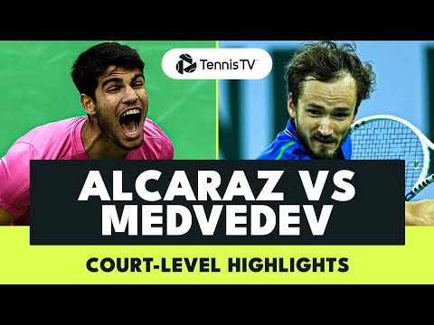carlos-alcaraz-vs-daniil-medvedev-court-level-highlights-|-indian-wells-2023