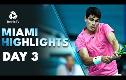 alcaraz-faces-bagnis;-ruud,-rublev-&-rune-all-play-|-miami-2023-highlights-day-3