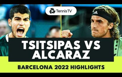 electric-carlos-alcaraz-vs-stefanos-tsitsipas-match-|-barcelona-2022-extended-highlights