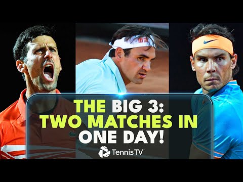 when-federer,-nadal-&-djokovic-each-played-twice-in-one-day!-|-rome-2019-highlights