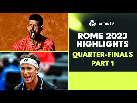 djokovic-battles-rune;-ruud-vs-cerundolo-|-rome-2023-highlights-quarter-finals-day-1