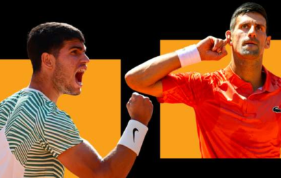 french-open-2023:-carlos-alcaraz-and-novak-djokovic-aim-to-set-up-semi-final-meeting