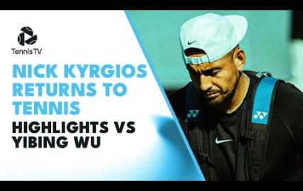 nick-kyrgios-returns-to-tennis-vs-yibing-wu-|-stuttgart-2023-highlights