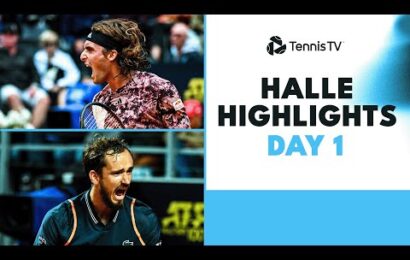 medvedev-&-tsitsipas-begin-their-campaigns;-shapovalov-also-in-action-|-halle-2023-day-1-highlights