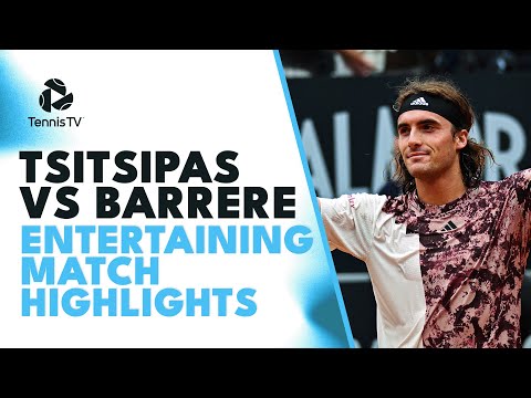 stefanos-tsitsipas-vs-gregoire-barrere-entertaining-match-highlights-|-halle-2023