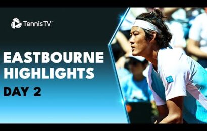 zhang-takes-on-sonego;-broady,-cressy-&-ymer-all-feature-|-eastbourne-2023-highlights-day-2