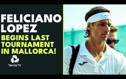 feliciano-lopez-begins-final-atp-tournament-in-mallorca-(ft:-rafa-nadal-)-|-mallorca-highlights