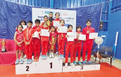 an-unexpected-victory-for-nvbs,-doha-qatar-shuttlers-in-trivandrum-district-badminton-championship,-2023