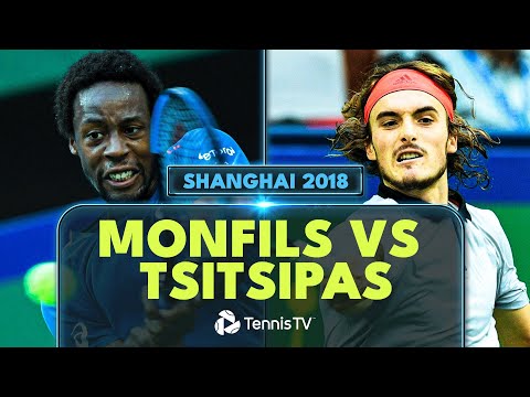 stefanos-tsitsipas-vs-gael-monfils-first-meeting!-|-shanghai-2018-extended-highlights