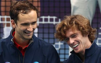 us-open-2023:-daniil-medvedev-and-andrey-rublev-put-friendship-aside-for-semi-final-spot