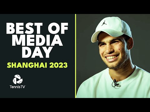 tiafoe’s-missed-flight,-the-alcaraz-sinner-rivalry-&-more-|-shanghai-2023-media-day-best-bits