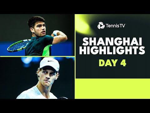 alcaraz-makes-shanghai-debut;-sinner,-medvedev-&-tsitsipas-feature-|-shanghai-2023-highlights-day-4