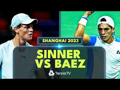 jannik-sinner-vs-sebastian-baez-entertaining-match-|-shanghai-2023-highlights