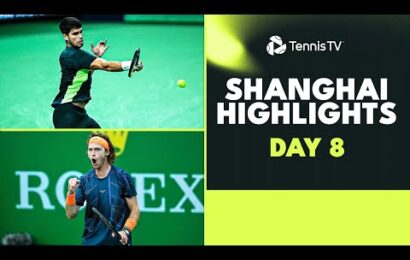 alcaraz-faces-dimitrov;-rublev,-jarry-&-humbert-feature-|-shanghai-2023-highlights-day-8