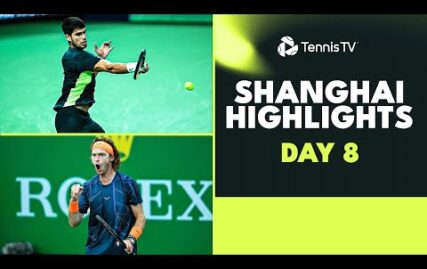 alcaraz-faces-dimitrov;-rublev,-jarry-&-humbert-feature-|-shanghai-2023-highlights-day-8