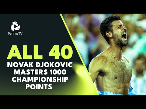 novak-djokovic:-all-40-atp-masters-1000-championship-points-&-trophy-lifts!-