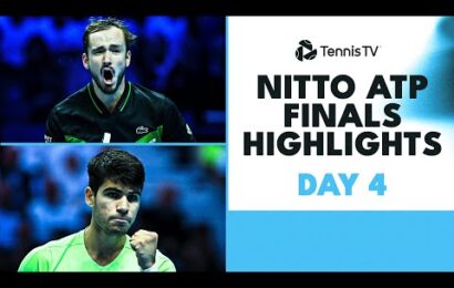 alcaraz-takes-on-rublev;-medvedev-faces-zverev-|-nitto-atp-finals-2023-highlights-day-4