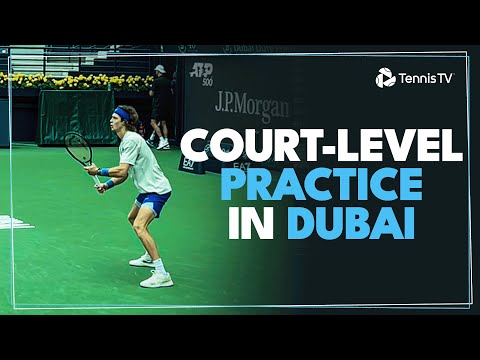 rublev,-murray,-hurkacz-&-more-court-level-tennis-practice-in-dubai!