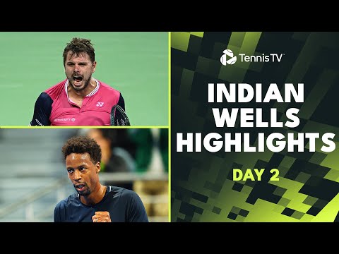 wawrinka-faces-machac;-raonic-vs-nagal;-plus-monfils!-|-indian-wells-2024-day-2-highlights
