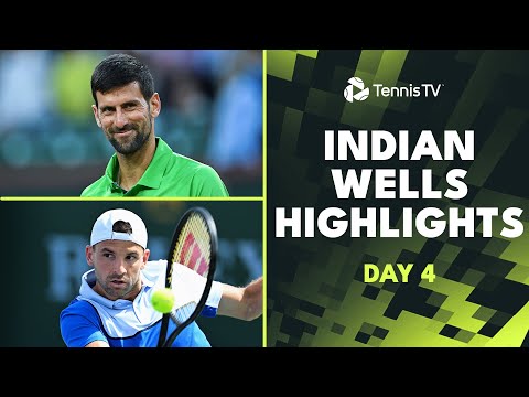djokovic-is-back;-monfils,-medvedev-and-dimitrov-in-action-|-indian-wells-2024-day-4-highlights