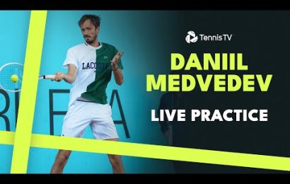 live-stream:-daniil-medvedev-practices-ahead-of-his-first-match-of-madrid-2024