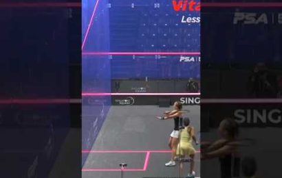 a-text-book-backhand-volley-drop-shot-#psasquashtour-#squash