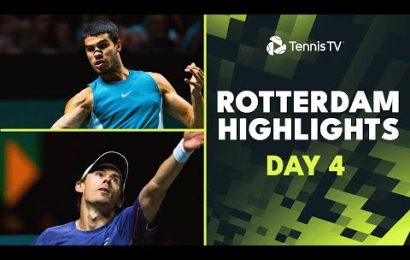 alcaraz-faces-vavassori;-rublev,-tsitsipas-&-de-minaur-all-feature-|-rotterdam-2025-day-4-highlights