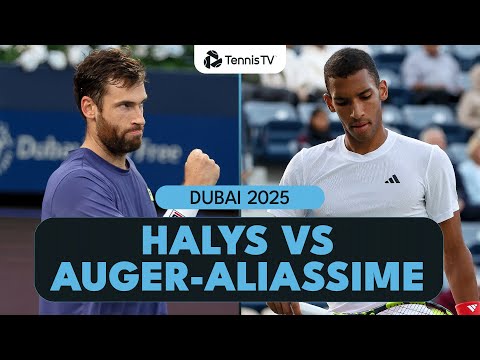 entertaining-quentin-halys-vs-felix-auger-aliassime-clash-|-dubai-2025-highlights