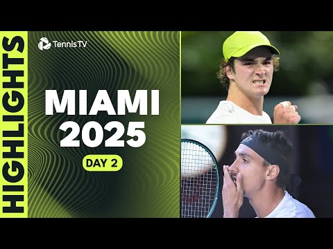 fonseca-faces-tien;-opelka,-sonego-&-giron-feature-|-miami-2025-day-2-highlights