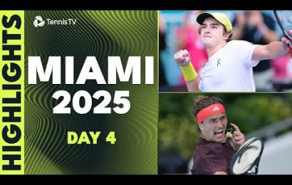 fonseca-faces-humbert;-zverev,-rublev-&-fritz-feature-|-miami-2025-day-4-highlights