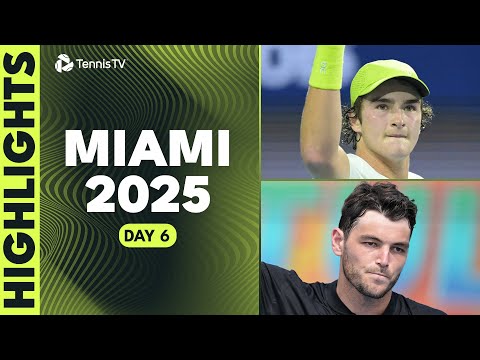 fonseca-battles-de-minaur;-zverev,-tiafoe-&-fritz-feature-|-miami-2025-day-6-highlights
