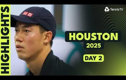 nishikori-back-in-action;-thompson-&-eubanks-headline-|-houston-2025-day-2-highlights