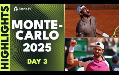 zverev-battles-berrettini;-dimitrov,-tsitsipas-&-more-in-action-|-monte-carlo-2025-highlights-day-3