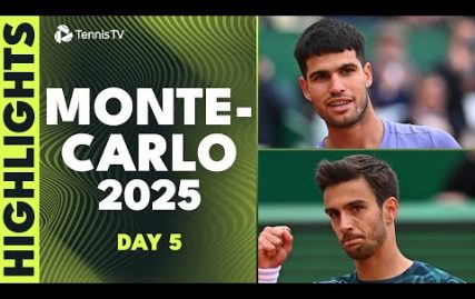 de-minaur-faces-medvedev;-alcaraz-vs-altmaier-&-more-|-monte-carlo-2025-highlights-day-5
