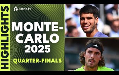 alcaraz-vs-fils,-tsitsipas,-dimitrov-&-more-feature-|-monte-carlo-2025-quarter-finals-highlights