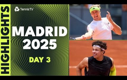 zverev-begins-campaign;-shelton,-ruud-&-fils-headline-|-madrid-2025-day-3-highlights