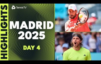 djokovic-&-tsitsipas-headline;-fonseca-battles-paul-|-madrid-2025-day-4-highlights