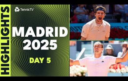 zverev-&-medvedev-in-action;-rublev-battles-bublik-|-madrid-2025-day-5-highlights