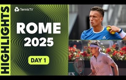 lehecka-takes-on-muller;-sonego,-norrie-&-thompson-feature-|-rome-2025-highlights-day-1