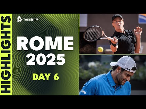 sinner-in-action;-ruud-faces-berrettini;-paul,-mensik-&-more-feature-|-rome-2025-highlights-day-6