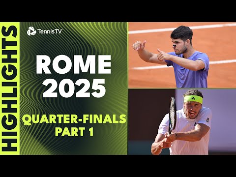 alcaraz-takes-on-draper-&-musetti-vs-zverev-thriller-|-rome-2025-highlights-quarter-finals-part-1