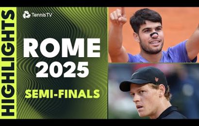 alcaraz-faces-musetti;-sinner-battles-paul-|-rome-2025-semi-final-highlights
