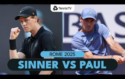 jannik-sinner-battles-tommy-paul-for-place-in-rome-final-|-rome-2025-highlights