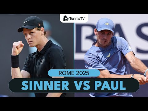 jannik-sinner-battles-tommy-paul-for-place-in-rome-final-|-rome-2025-highlights