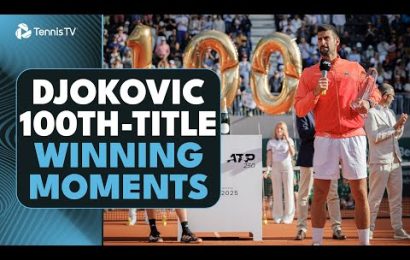 novak-djokovic-100th-title-winning-point,-trophy-lift-&-speech